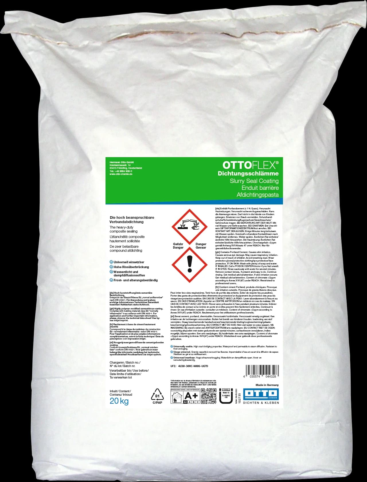 OTTOFLEX® Dichtungsschlämme Die hoch beanspruchbare Verbundabdichtung