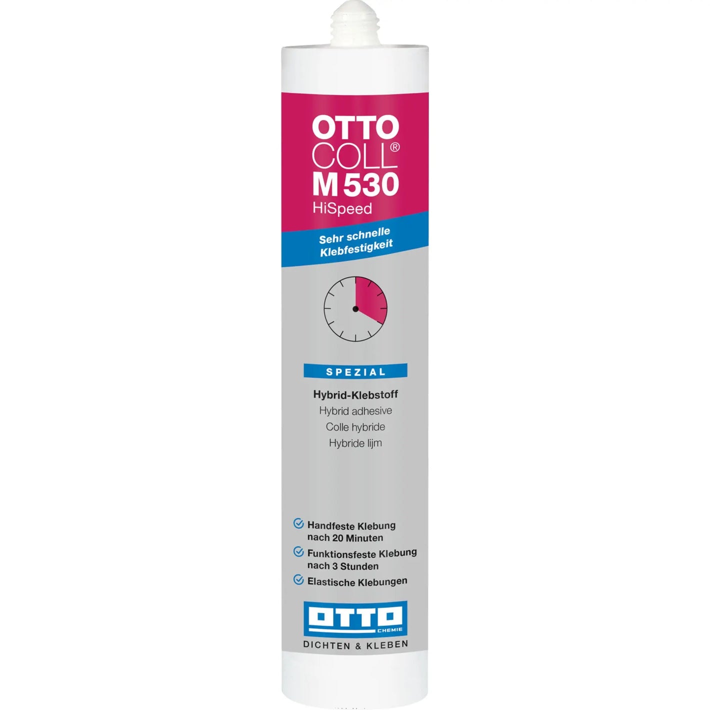 OTTOCOLL M 530 HiSpeed für schnelle und starke Verklebungen mit hoher Anfangshaftung und schneller Aushärtung