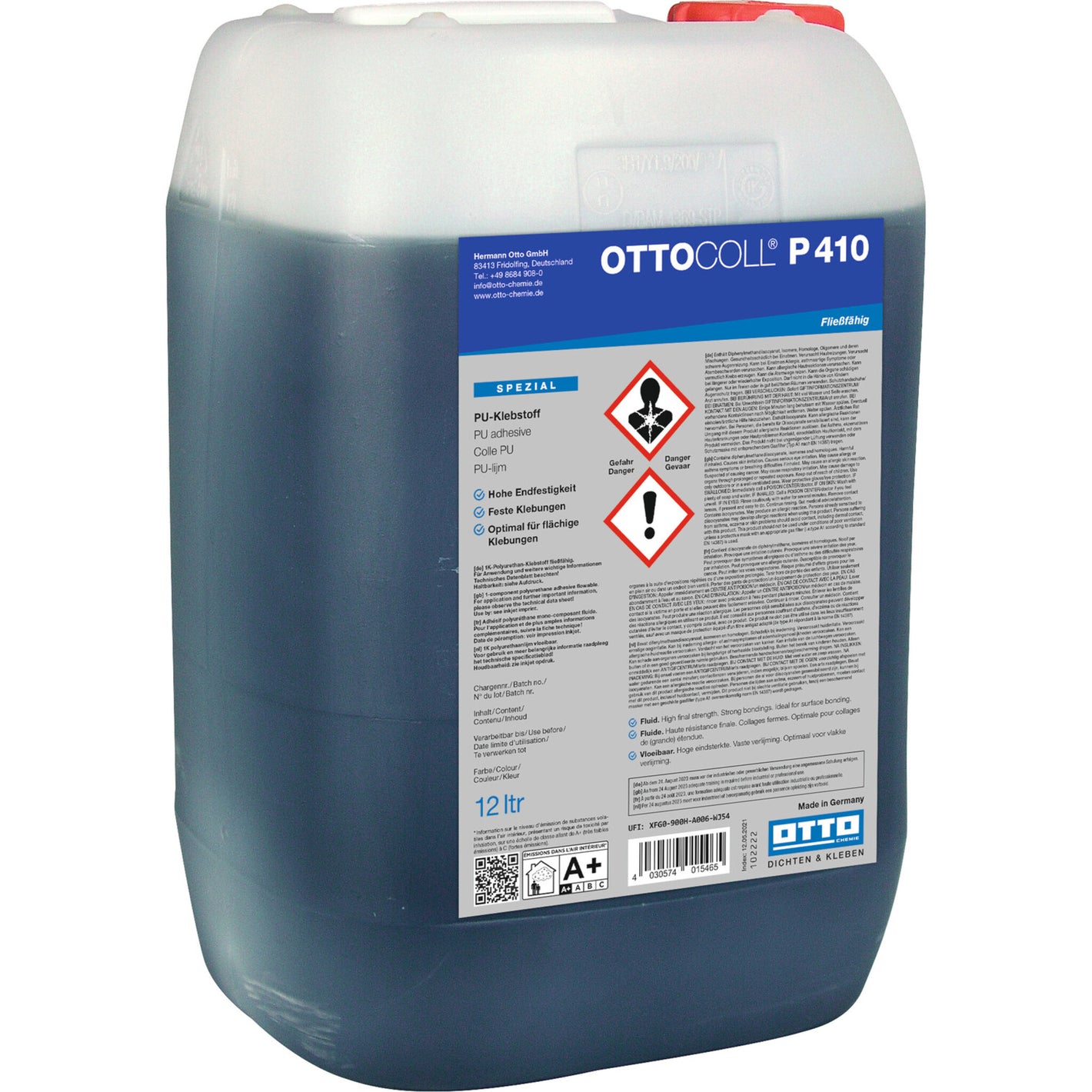 OTTOCOLL P 410 für die starke und dauerhafte Verklebung von Materialien im Bauwesen und Handwerk