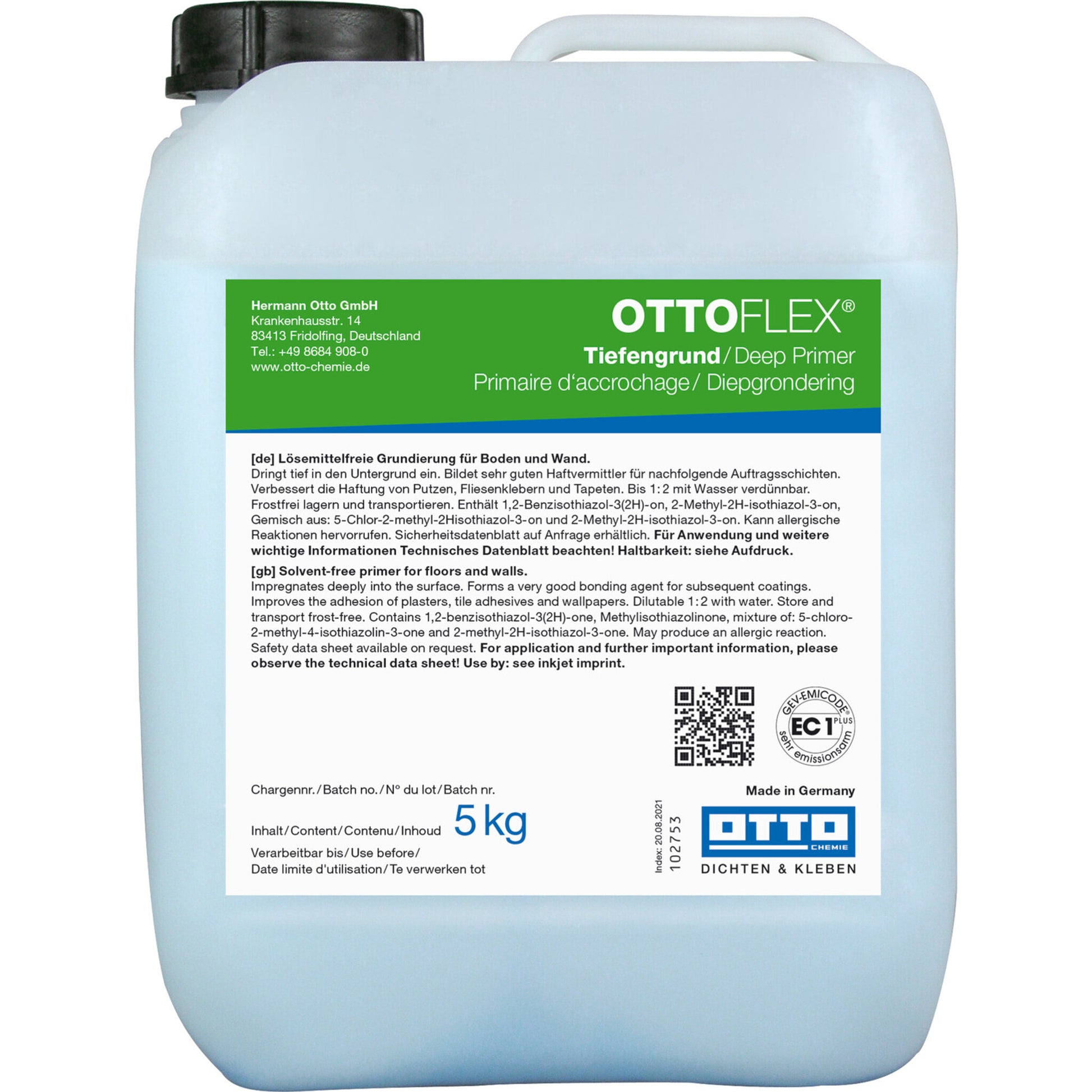 OTTOFLEX® Tiefengrund  zur Verfestigung und Vorbereitung von porösen Untergründen