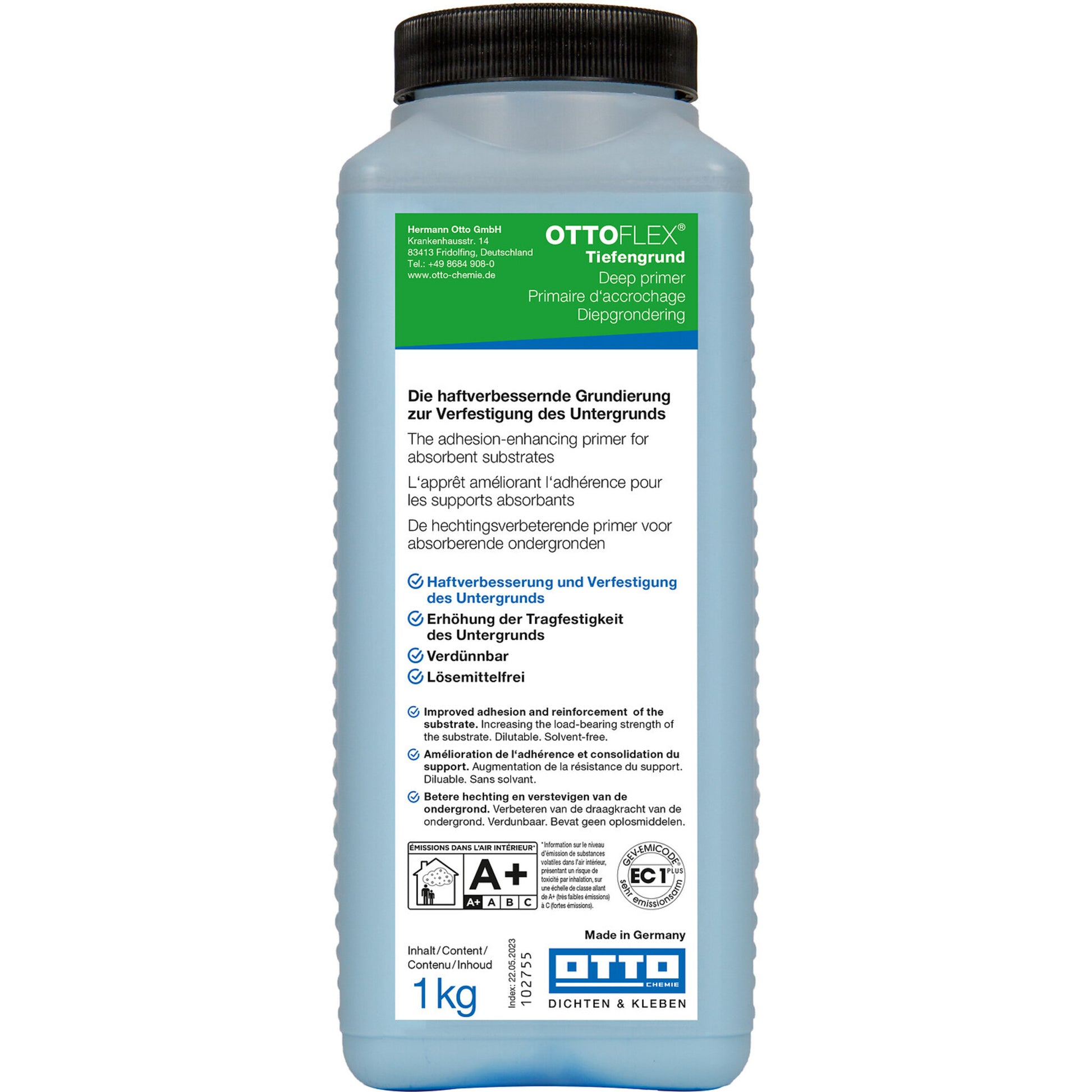 OTTOFLEX® Tiefengrund 1 kg zur Verfestigung und Vorbereitung von porösen Untergründen
