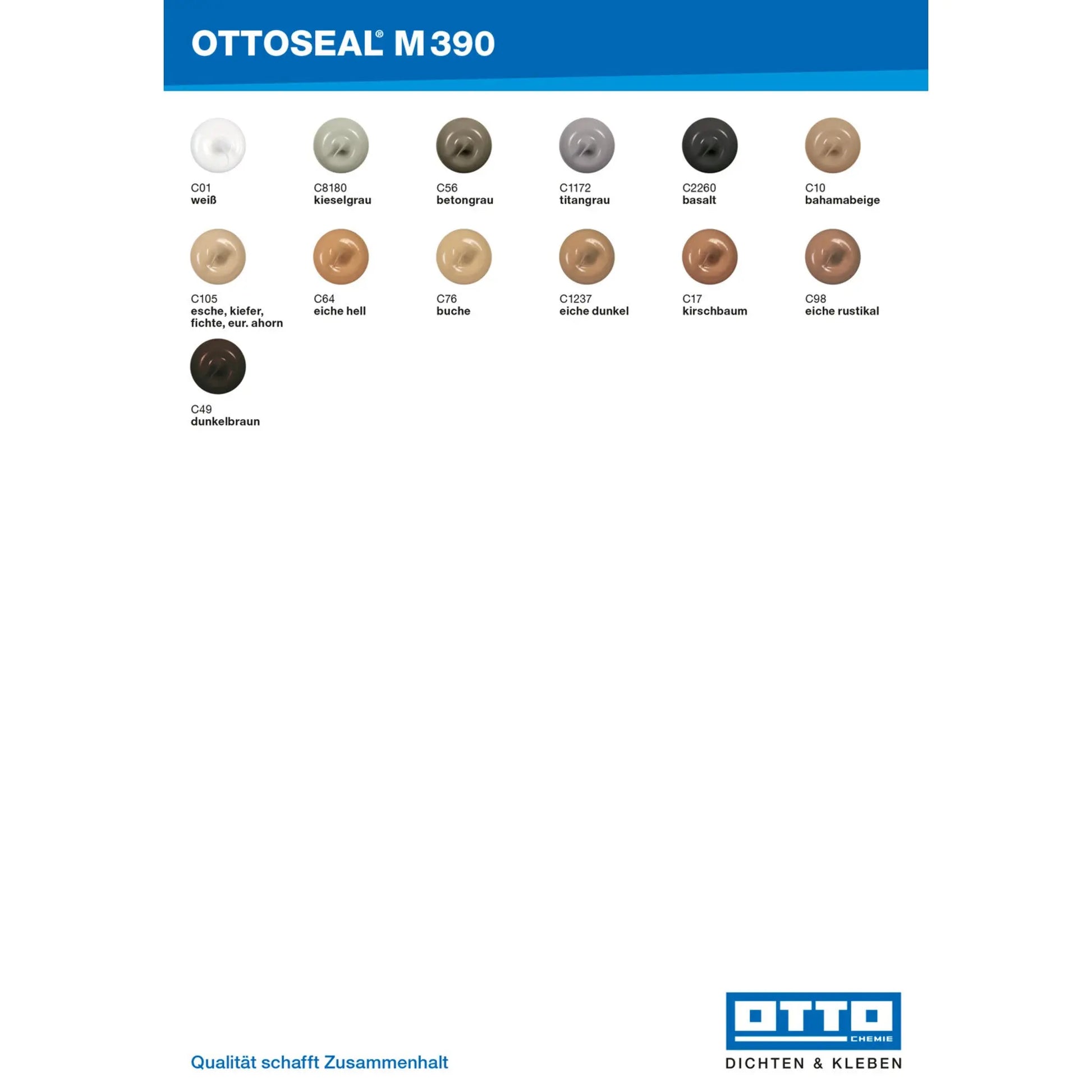 OTTOSEAL M 390 für die starke und dauerhafte Verklebung von Materialien, auch bei schwierigen Bedingungen