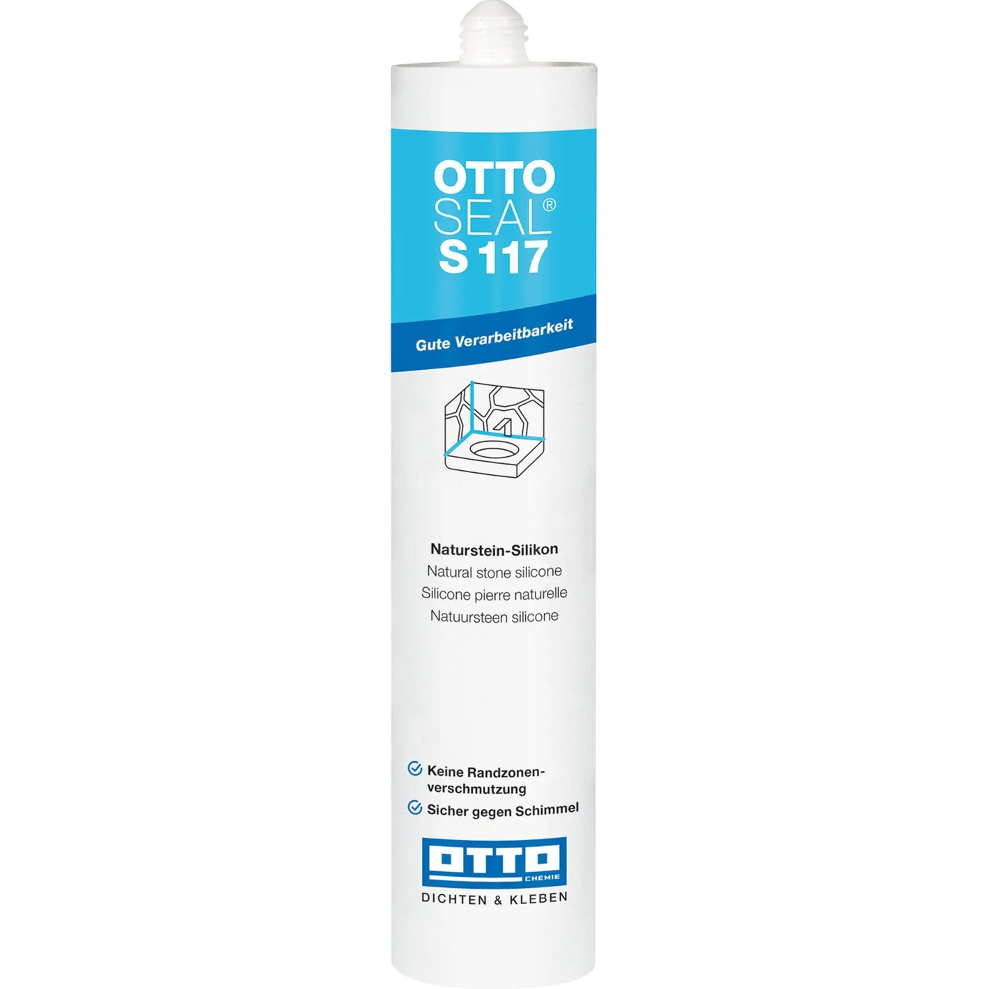 OTTOSEAL S 117 für die elastische und dauerhafte Abdichtung von Fugen und Anschlüssen in Bau- und Renovierungsprojekten