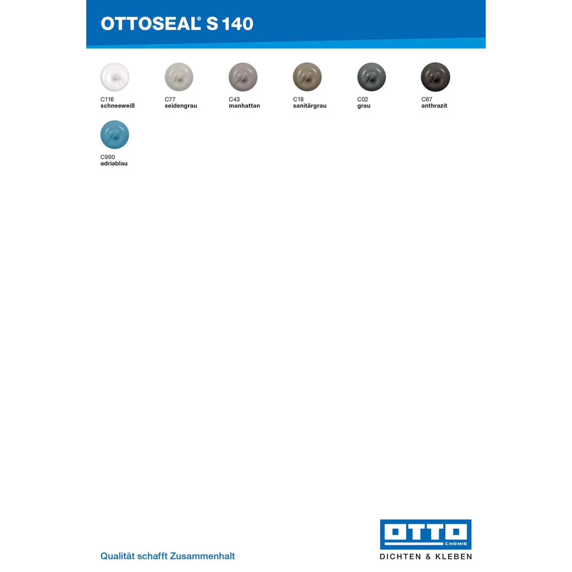 OTTOSEAL S 140 für die elastische und dauerhafte Abdichtung von Fugen und Anschlüssen in anspruchsvollen Anwendungen