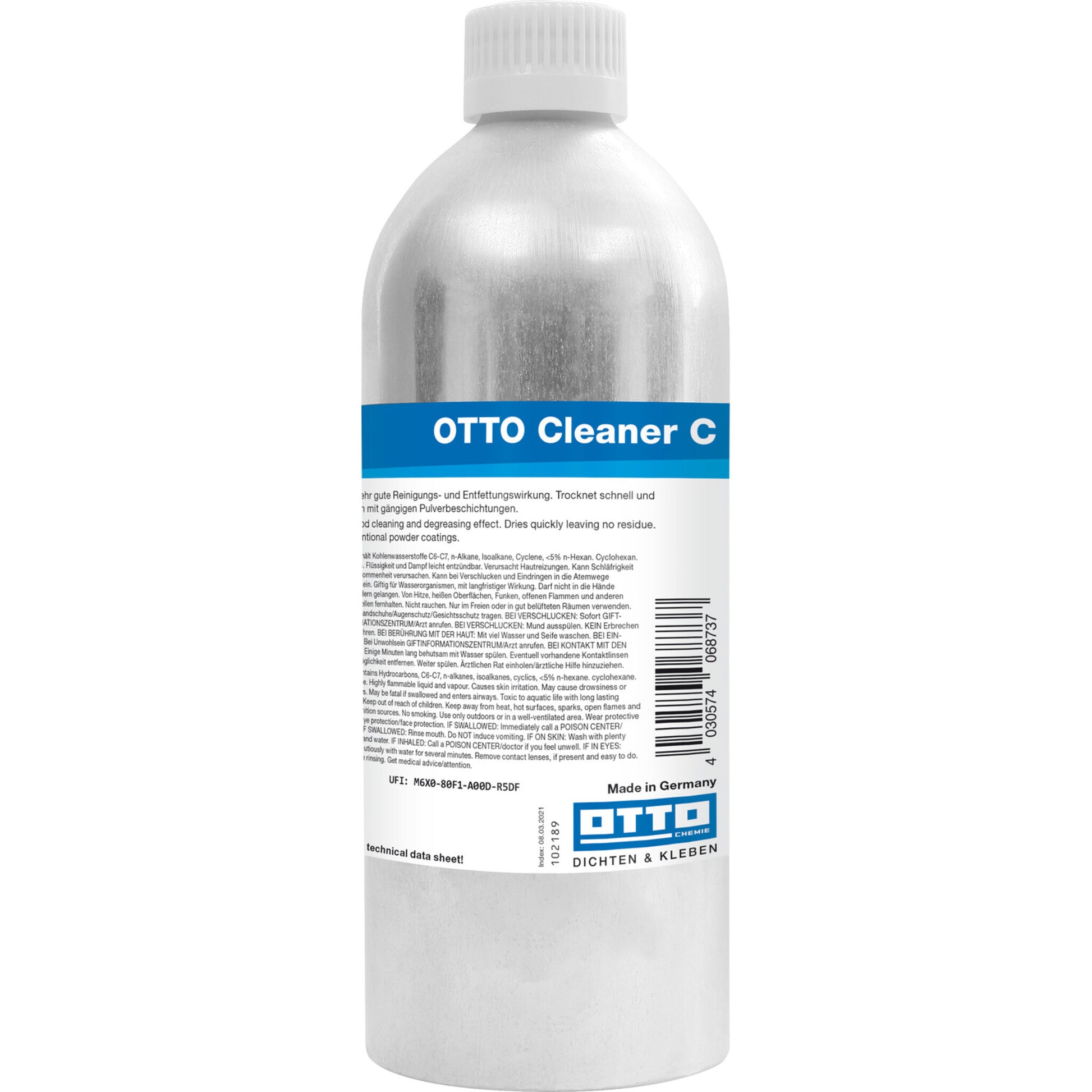 OTTO Cleaner C für die effiziente Entfernung von Dichtstoff- und Klebstoffrückständen auf verschiedenen Oberflächen