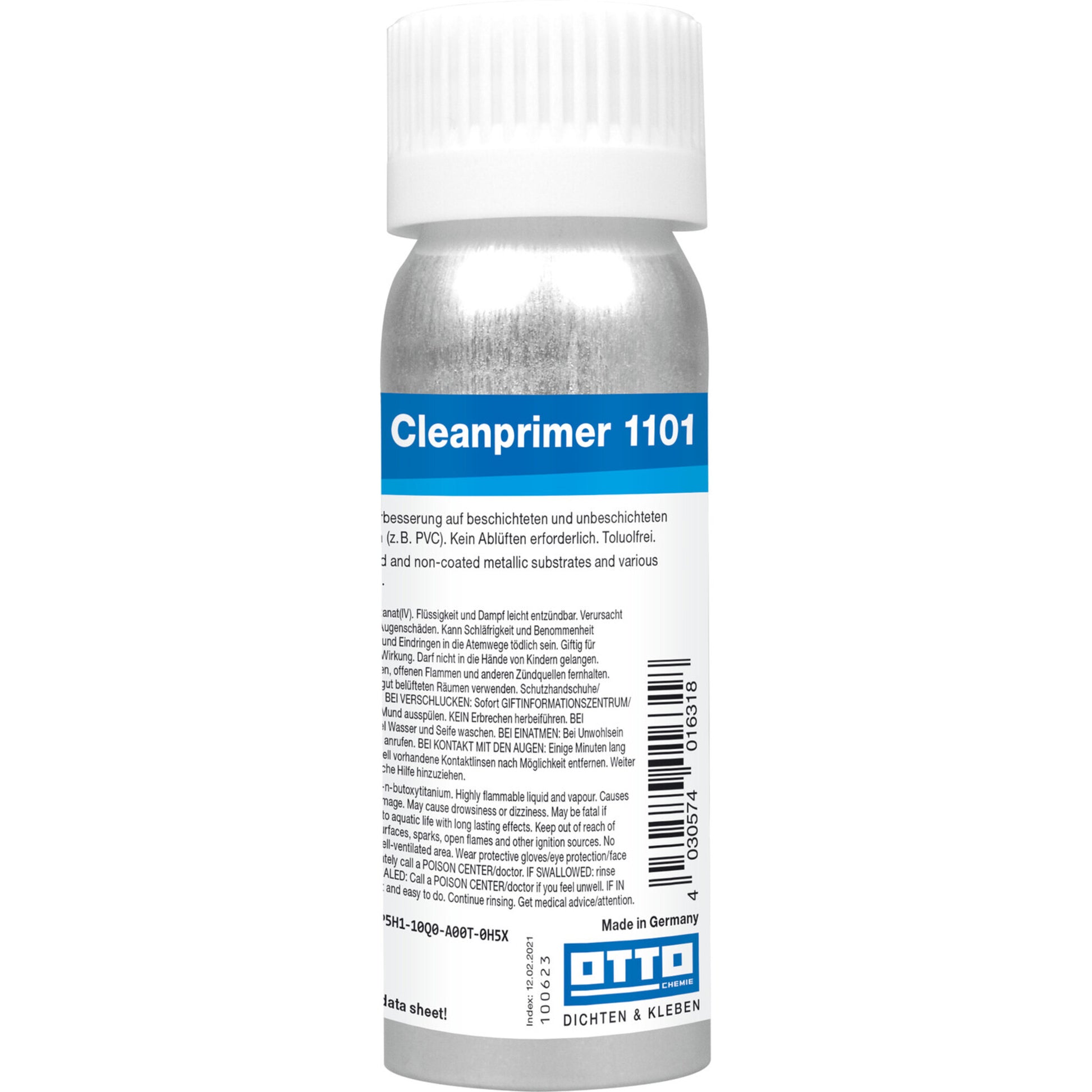 OTTO Cleanprimer 1101 für die gründliche Reinigung und Vorbereitung von Oberflächen vor der Anwendung von Dichtstoffen und Klebstoffen