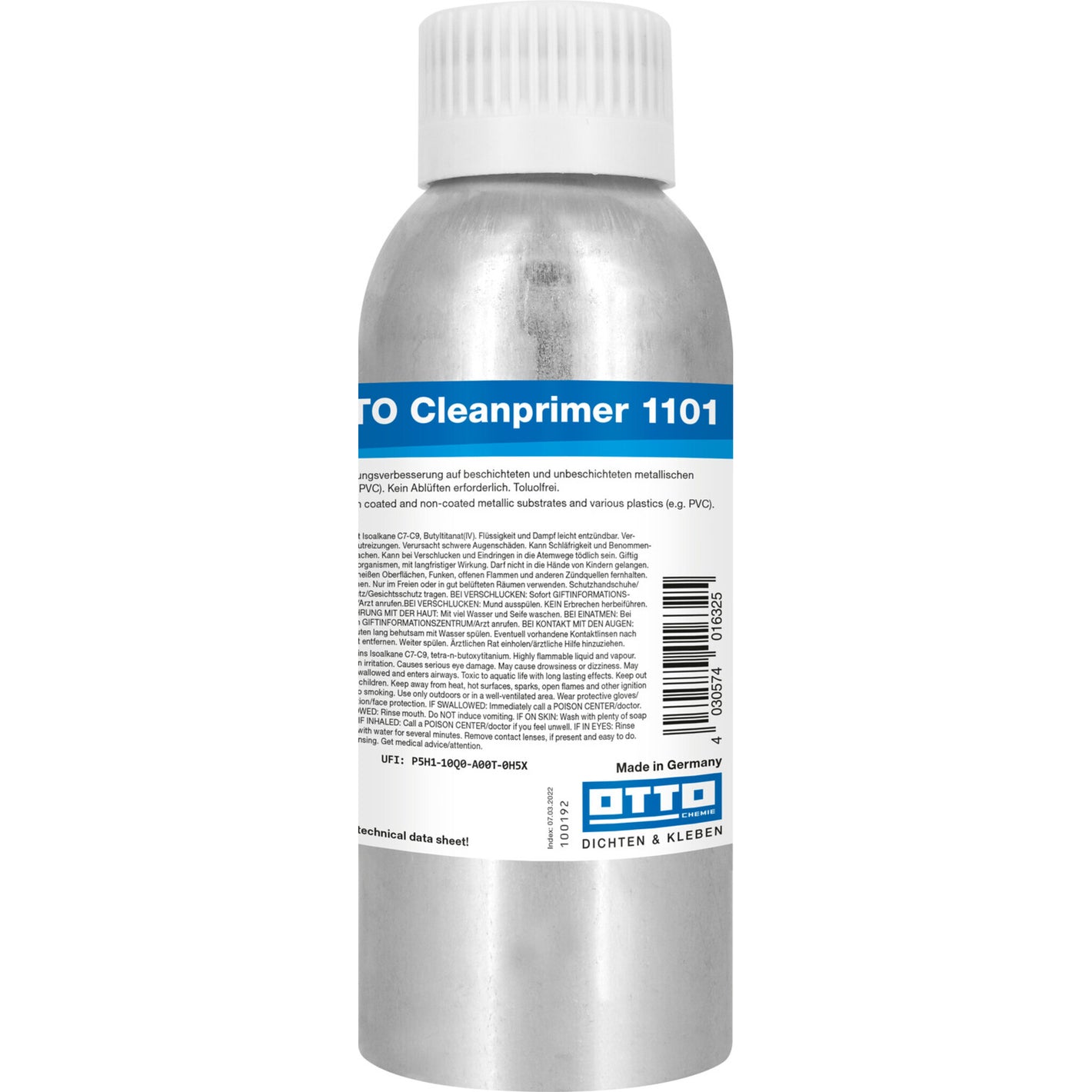 OTTO Cleanprimer 1101 für die gründliche Reinigung und Vorbereitung von Oberflächen vor der Anwendung von Dichtstoffen und Klebstoffen