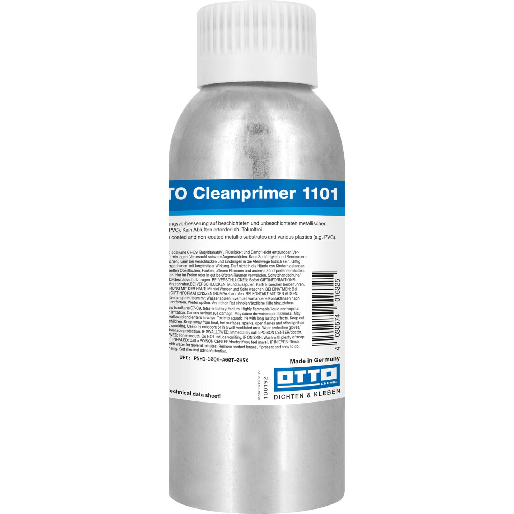 OTTO Cleanprimer 1101 für die gründliche Reinigung und Vorbereitung von Oberflächen vor der Anwendung von Dichtstoffen und Klebstoffen