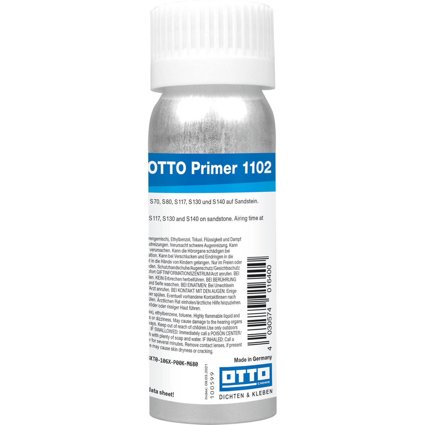 OTTO Primer 1102 für die effektive Vorbereitung von Oberflächen zur Verbesserung der Haftung von Dichtstoffen und Klebstoffen