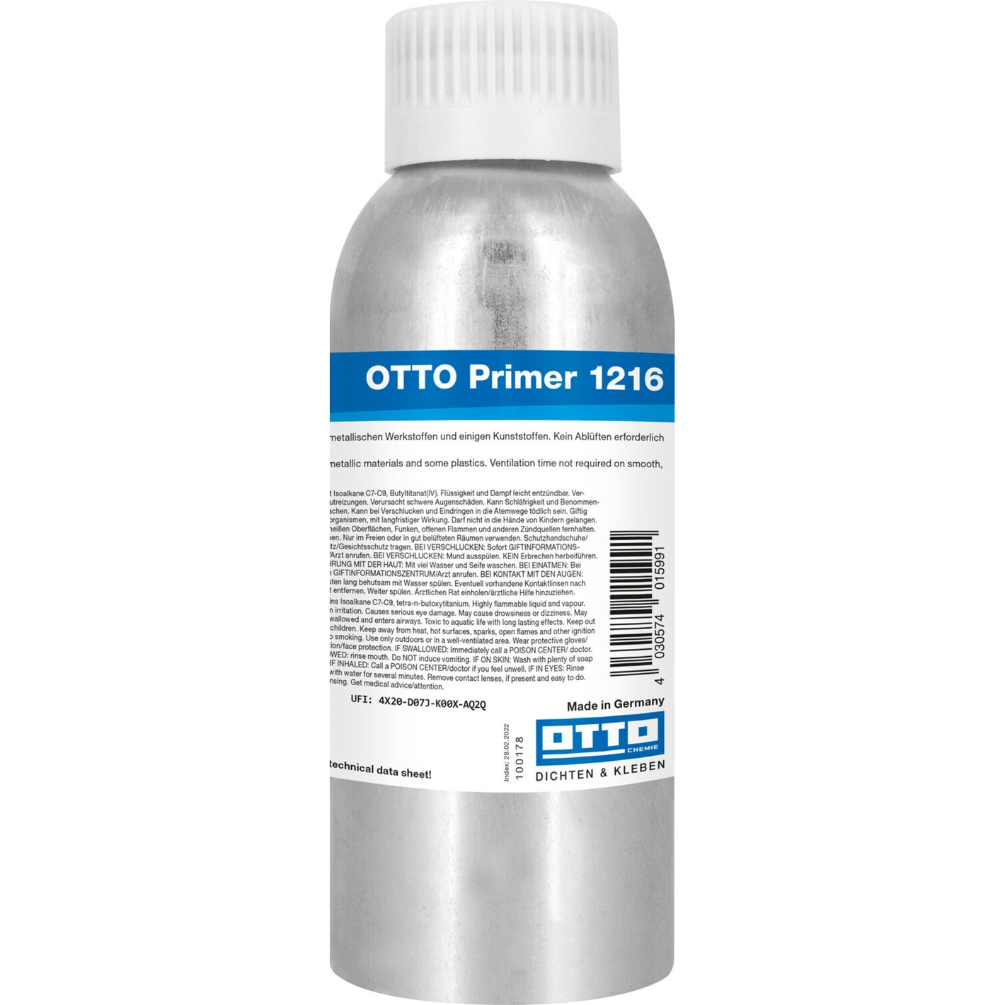 OTTO Primer 1216 für die zuverlässige Grundierung von Oberflächen zur Verbesserung der Haftung von Dichtstoffen und Klebstoffen