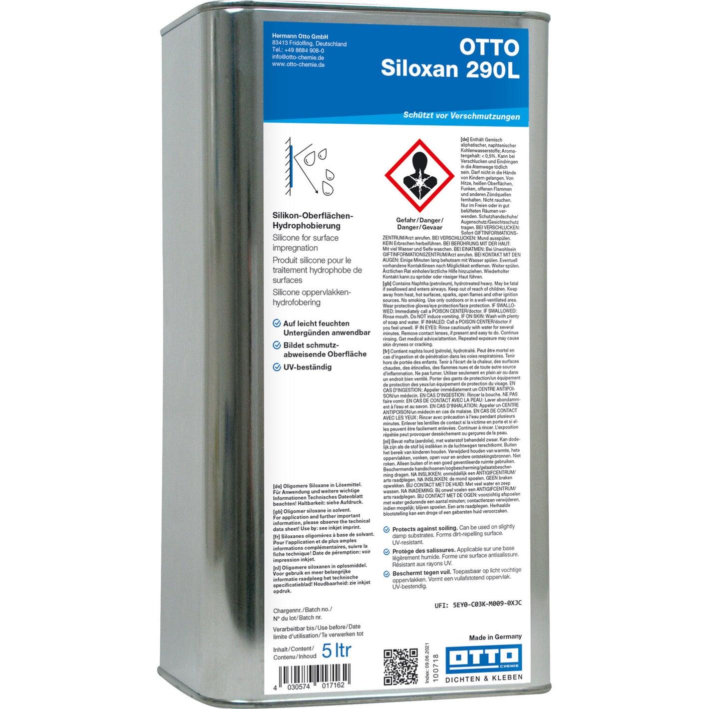Dauerhafter OTTO Siloxan 290L Fugendichtstoff – ideal für wetterfeste Fassadenabdichtungen.